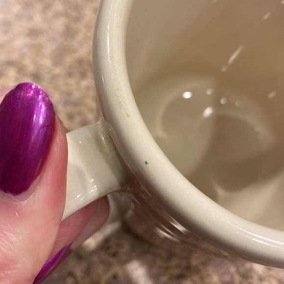 1 Retired Longaberger Ivory Mug Woven Traditions Vitrified Pottery (1 Mug Only) - Picture 5 of 16